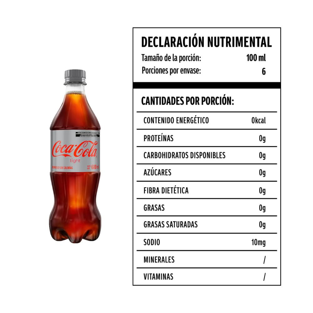 Coca-cola Light y sin azúcar