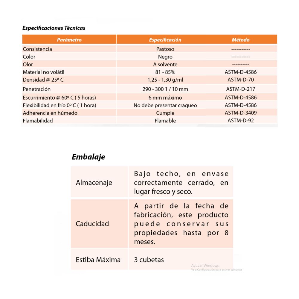 Cemento Asfáltico Para Calafateo Elite Wet Cement