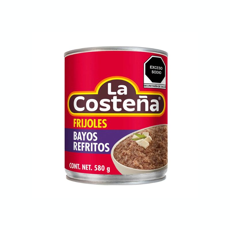 Frijoles Refritos en lata La Costeña