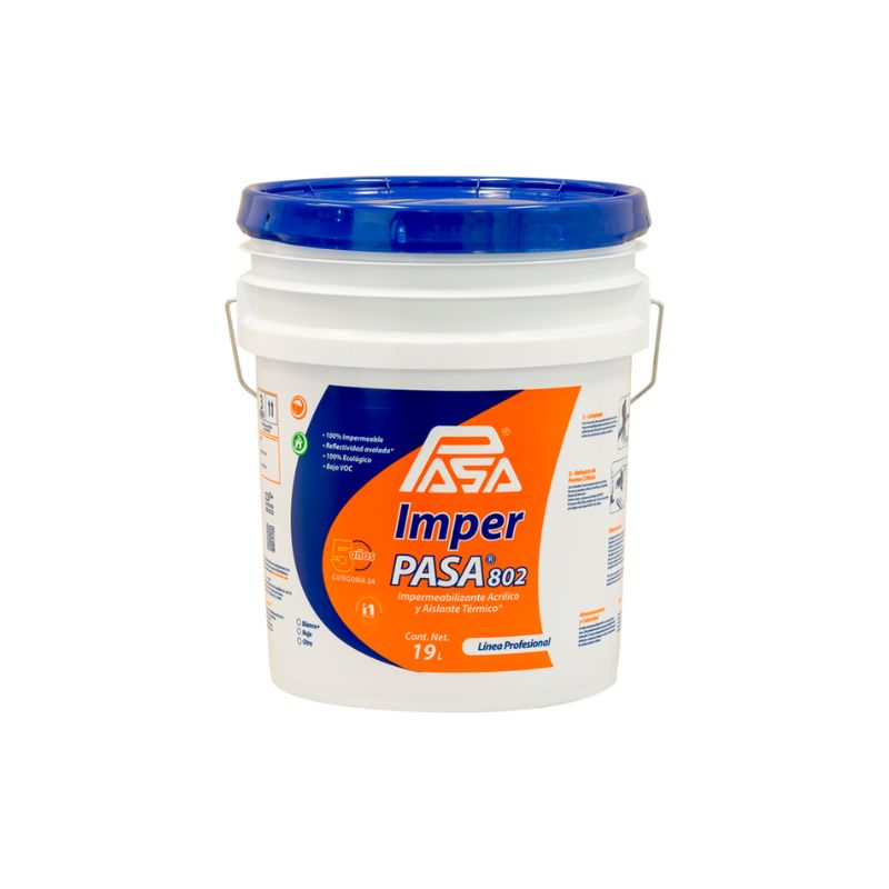 Impermeabilizante Acrílico Base Agua Imper Pasa 802